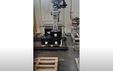 3D Vision-Guided Palletizing and De-palletizing of Circulating boxes